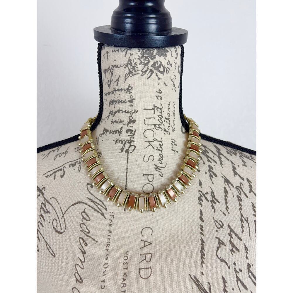 B31 CORO Thermoset Necklace Signed Vintage Statement Retro‎ Rare feminine
